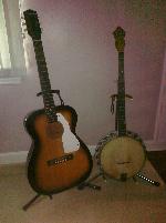 daddy's guitar and banjo